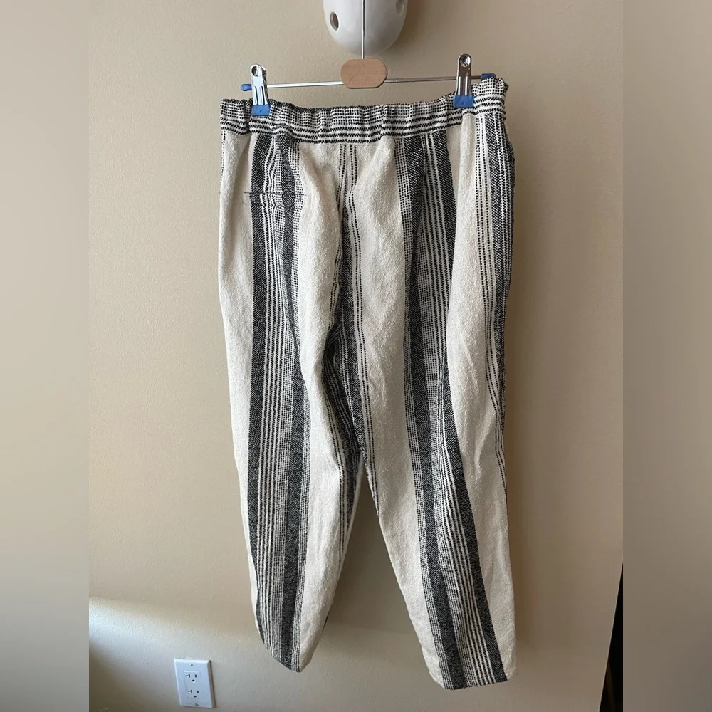Giada Forte Striped Cotton Black White Pants size 2 - Picture 6 of 11